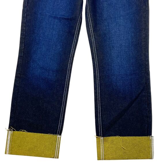 Vans Off the Wall Denim Jeans 26x29 Dark Blue Straight Fit Mid Rise New - Picture 4 of 11